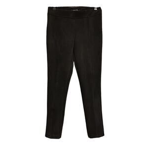 ANDREW MARC Pants Womens Medium Black Microsuede Skinny Pull-on Stretch Jeggings